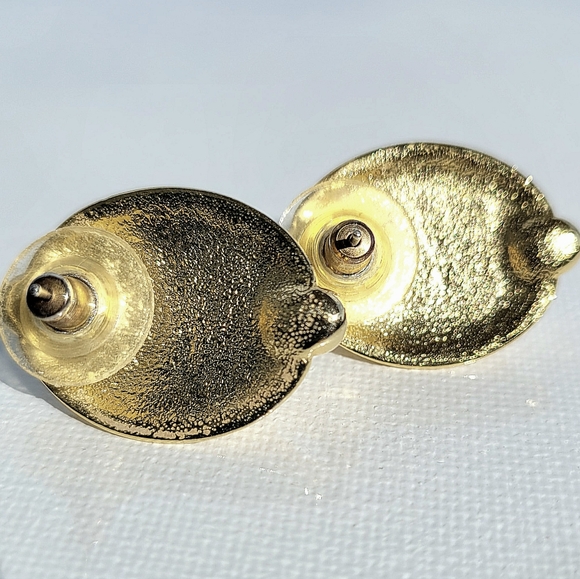 💞💗 Vintage Gold Tone Faux Pearl Rhinestone Tip Statement Earrings - Picture 8 of 8